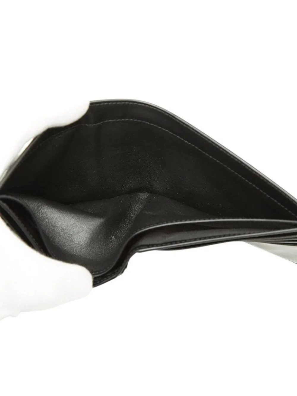 ★SOLD★ Saint Laurent Tiny Cassandra YSL Logo Bifold Wallet Black Leather - Picture 7 of 10